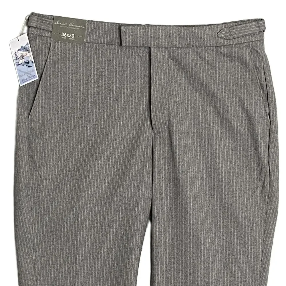 Daniel Cremieux Dress Pant Signature Men's 36x30 Mount Lussari Flannel Grey NEW